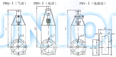 PB平板閘門(mén)外形圖