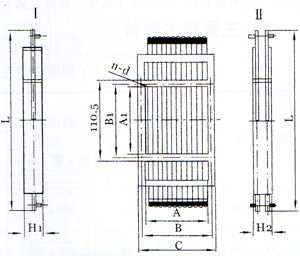 BZ-Ⅰ(單層)、BZ-Ⅱ(雙層)棒條閥門外形型號圖